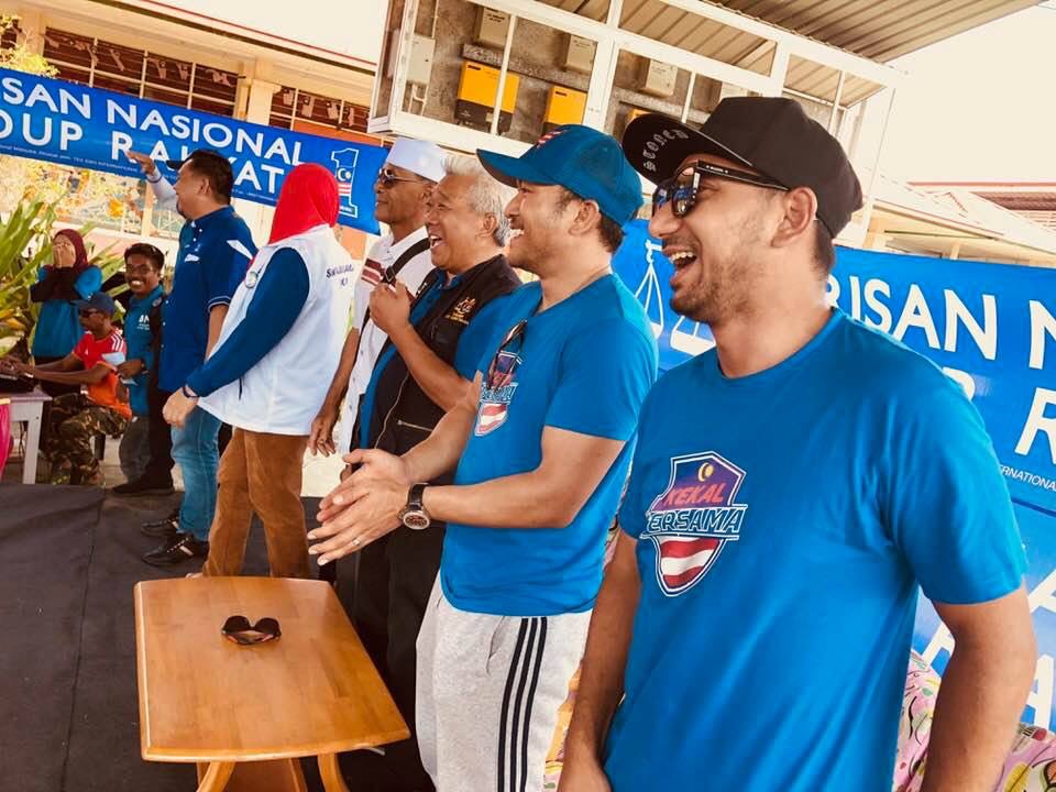 Shaheizy Sam, Zizan bantu kempen BN Bung Moktar di Kinabatangan