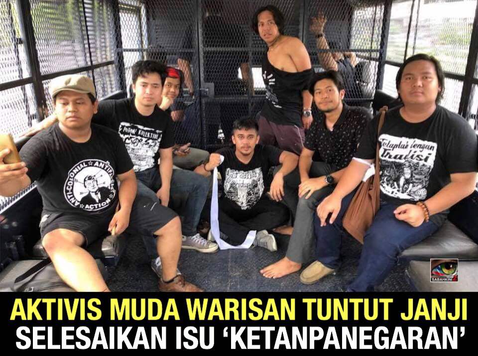 (VIDEO) Aktivis muda pro Warisan tuntut janji selesai 'Ketanpanegaraan'' ditangkap