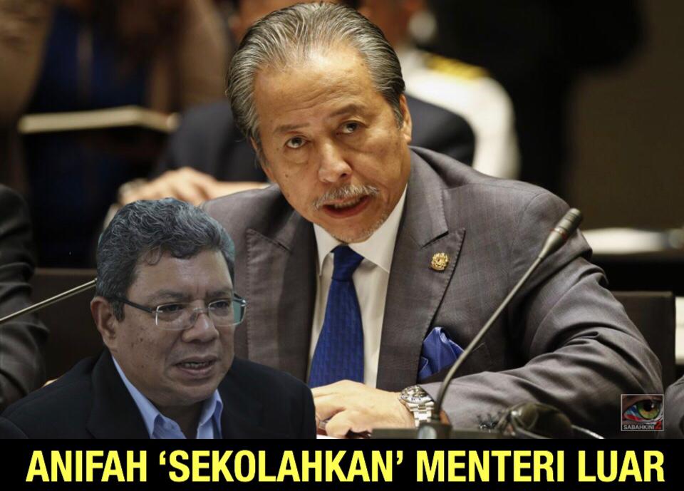 (VIDEO) Anifah 'Sekolahkan' Menteri Luar