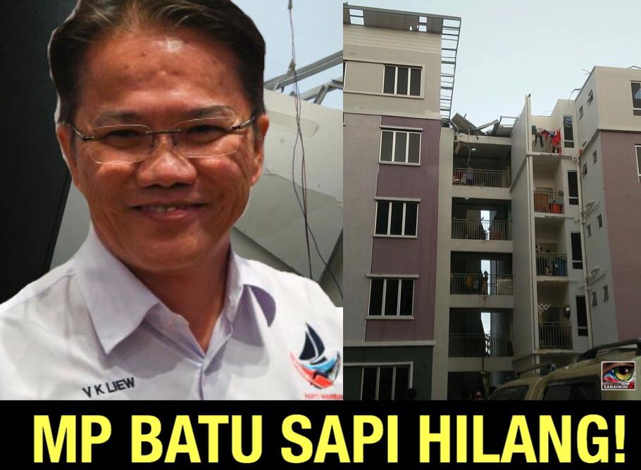 Kerosakan PPR Batu Sapi: VK Liew hilang, MPS lembab beri bantuan