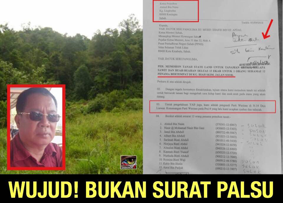 Minit arahan Shafie 180 ekar tanah wujud bukan palsu!