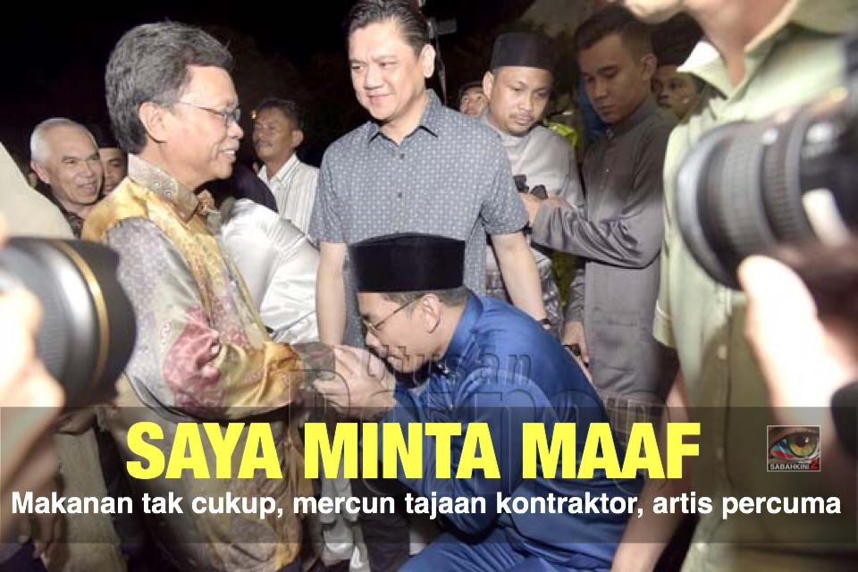 'Saya minta maaf makanan tak cukup, mercun ditaja syarikat, artis percuma- Azis Jamman