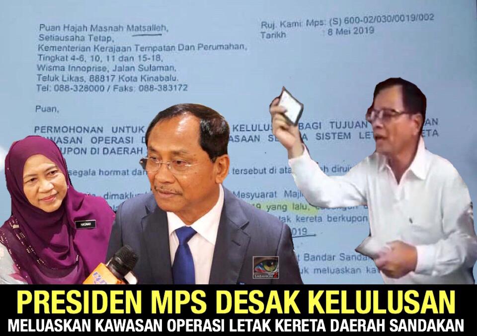 Presiden MPS desak kelulusan Kerajaan Negeri luaskan kawasan operasi letak kereta berbayar Sandakan