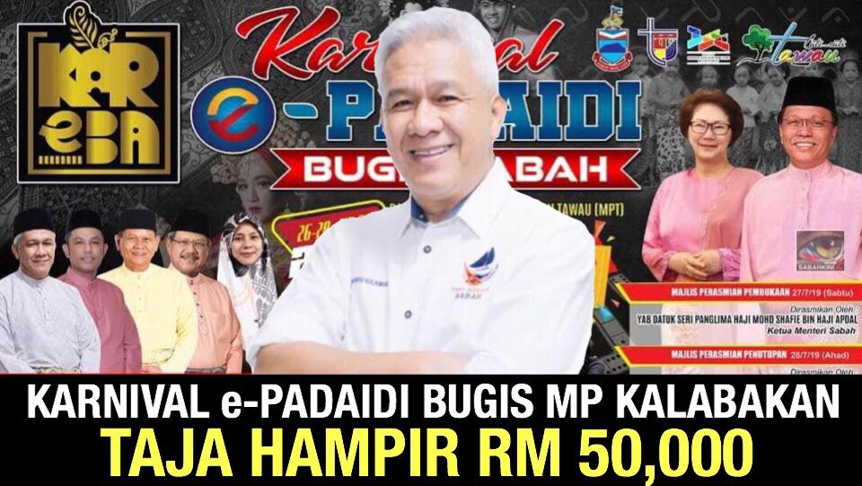 Karnival e-Padaidi Bugis tajaan MP Kalabakan bukti impian diterima sebagai Anak Negeri semakin hampir
