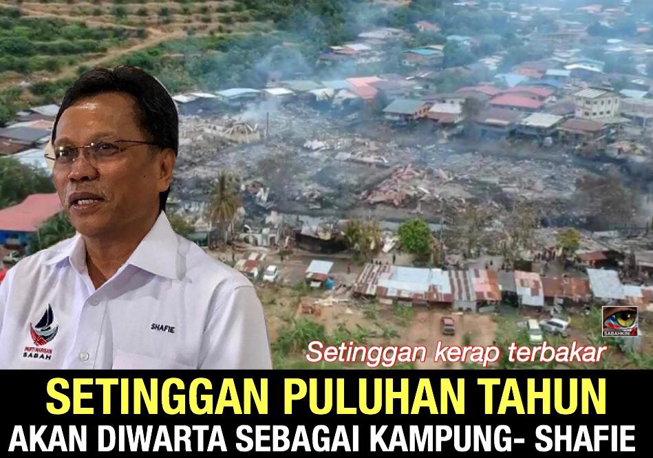 Setinggan puluhan tahun akan diwarta sebagai kampung kata Ketua Menteri