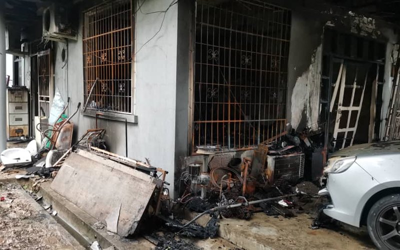 Kebakaran rumah, 4 sekeluarga rentung