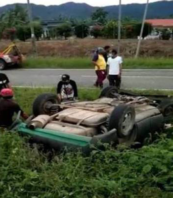 Kemalangan di Tenom-Keningau, wanita maut tercampak keluar dari kenderaan
