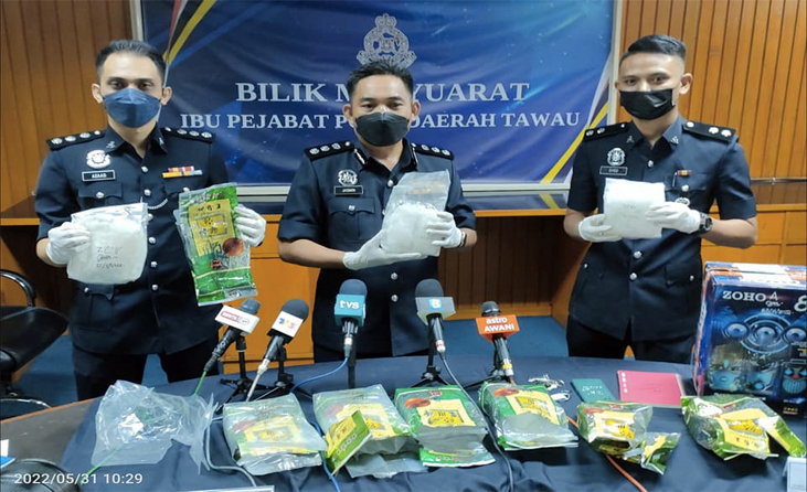 Polis Tawau berjaya rampas 7 kg syabu
