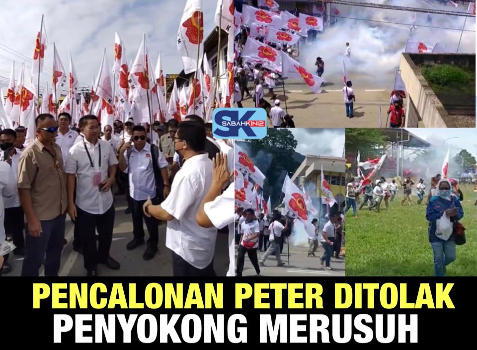 (VIDEO) Pencalonan Peter Anthony ditolak penyokong parti KDM merusuh