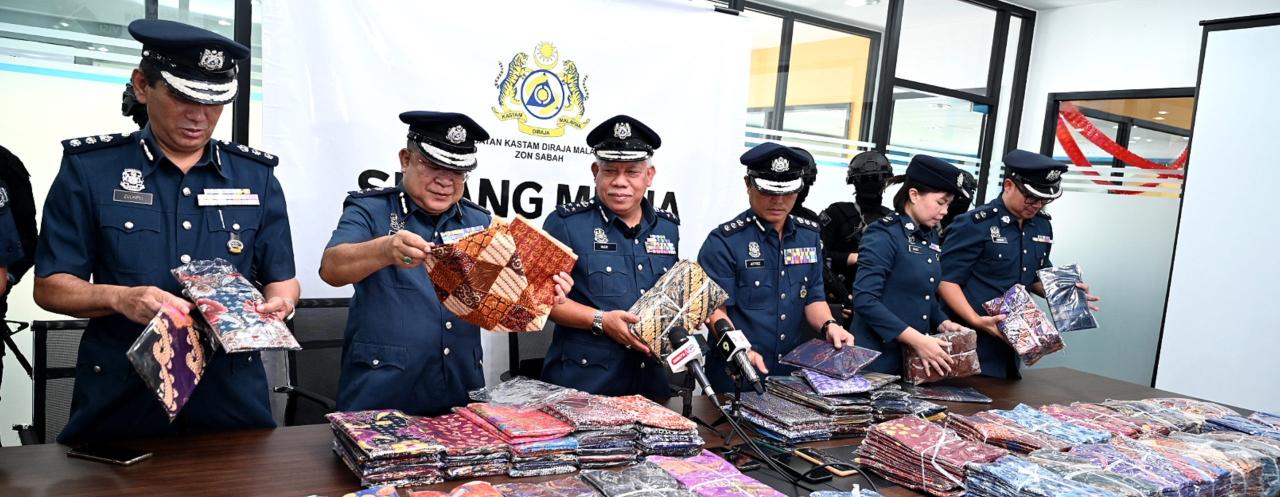 175,600 helai kan sarung dirampas JKDM Sabah