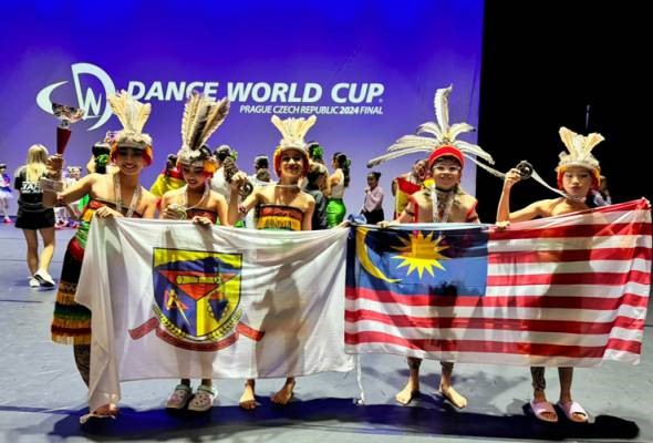 Raih 3 pingat emas di Tarian Piala Dunia, penari cilik Sabah harumkan nama Malaysia
