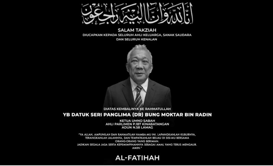 Bung Moktar Radin Meninggal dunia