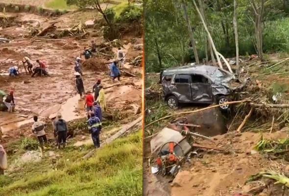 16 terkorban, tiga lagi hilang dalam kejadian tanah runtuh di Pekalongan, Jawa Tengah