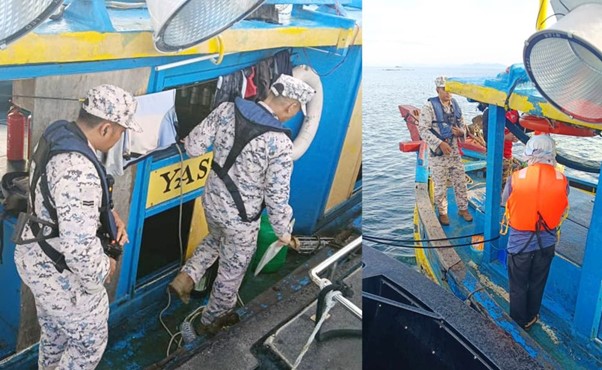 Maritim Malaysia tahan bot lampu tamat lesen